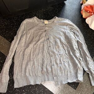 Faded Glory women’s Light Gray Cardigan Sweater